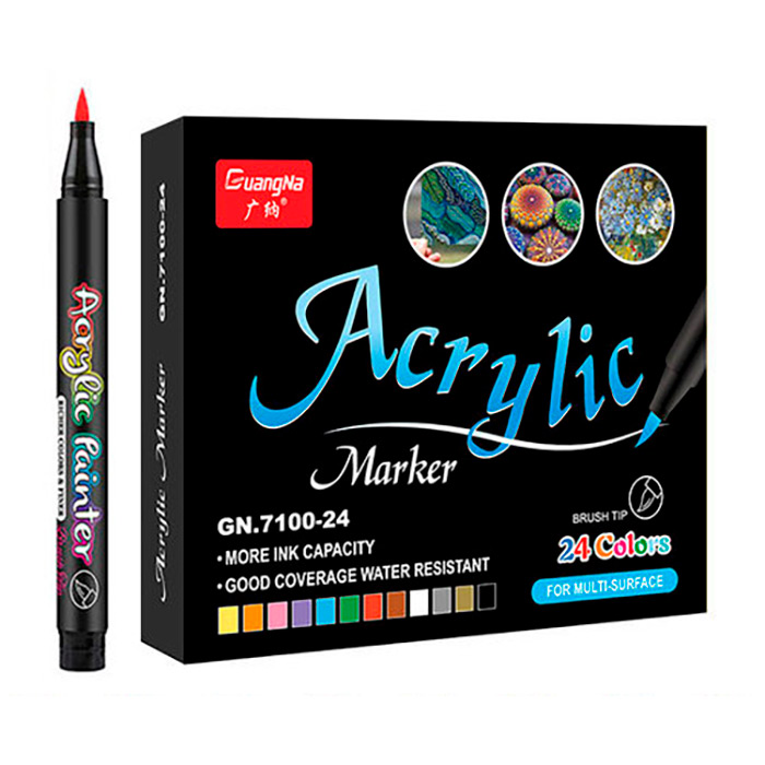 AcrylicMarkers, akril filctollak (24 db)