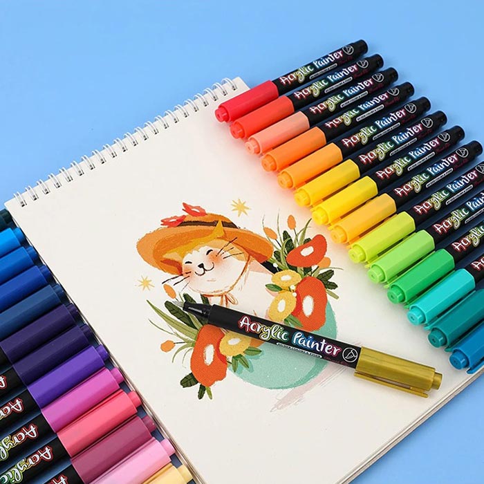 AcrylicMarkers, akril filctollak (24 db) - Image 5