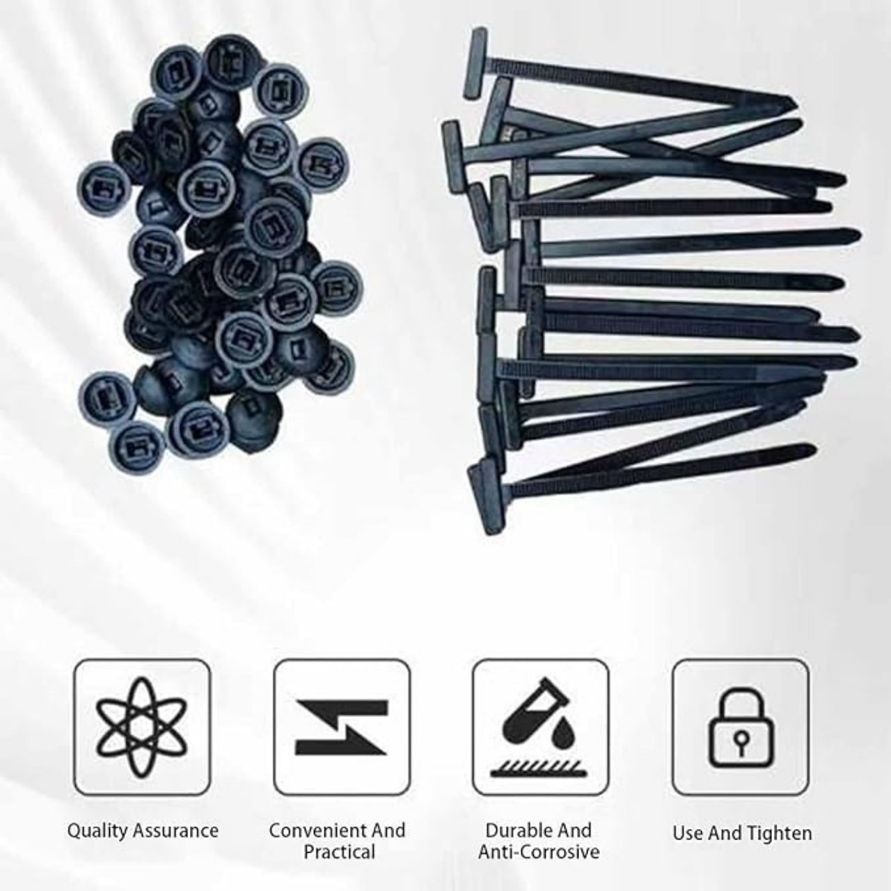 CableTies, nylon kötelek autóipari és univerzális használatra (50 db) - Image 2