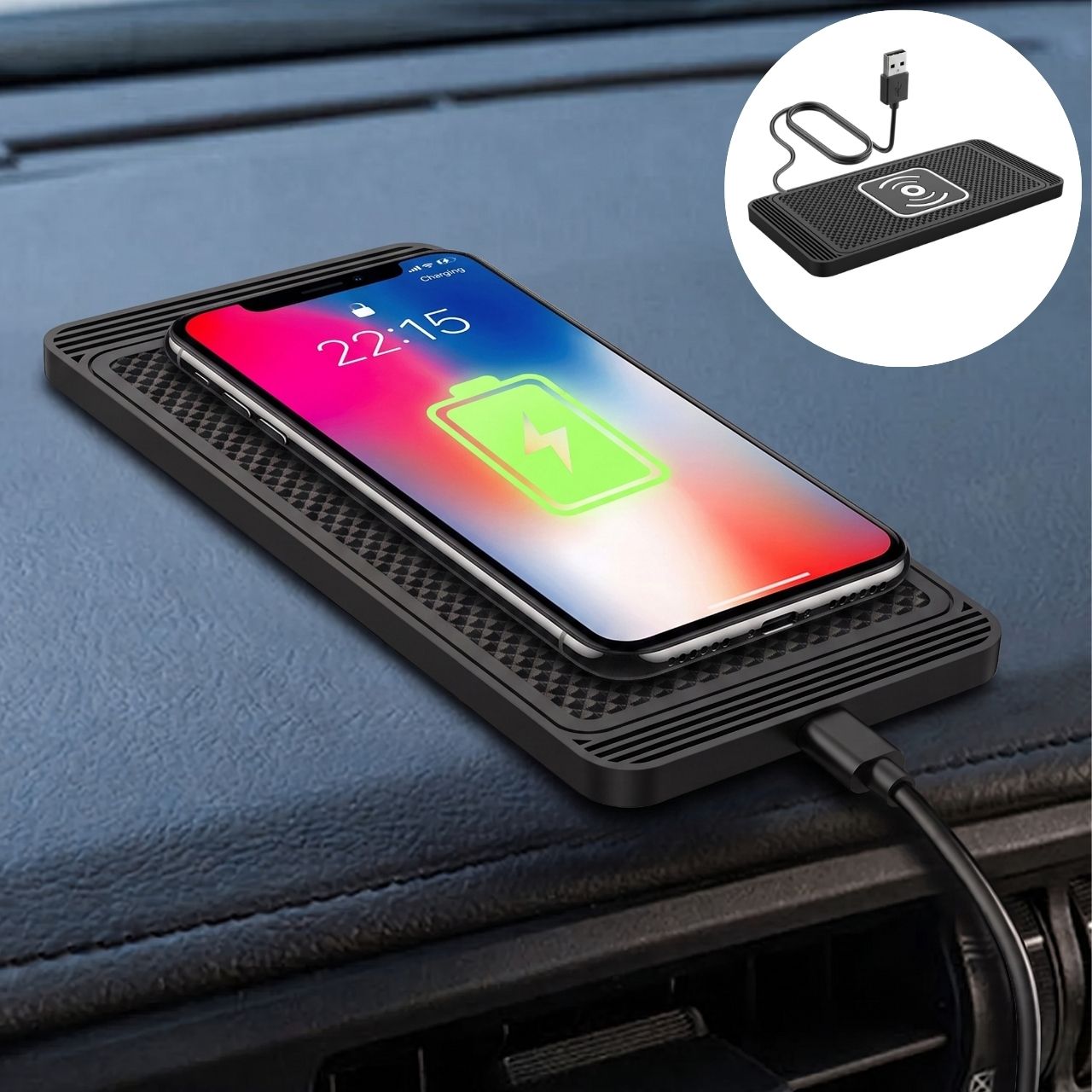 Vezeték nélküli töltőpad telefonokhoz, CarPad - Image 4