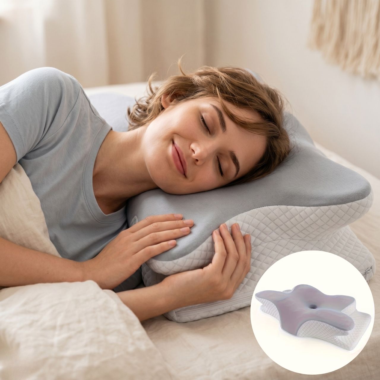 Ergonomikus párna memóriahabbal, CervicalPillow - Image 5
