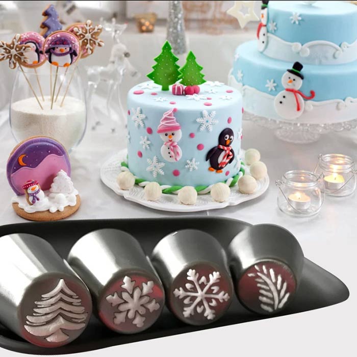 ChristmasNozzles, egy készlet sütemények és egyéb desszertek ünnepi díszítéséhez - Image 2