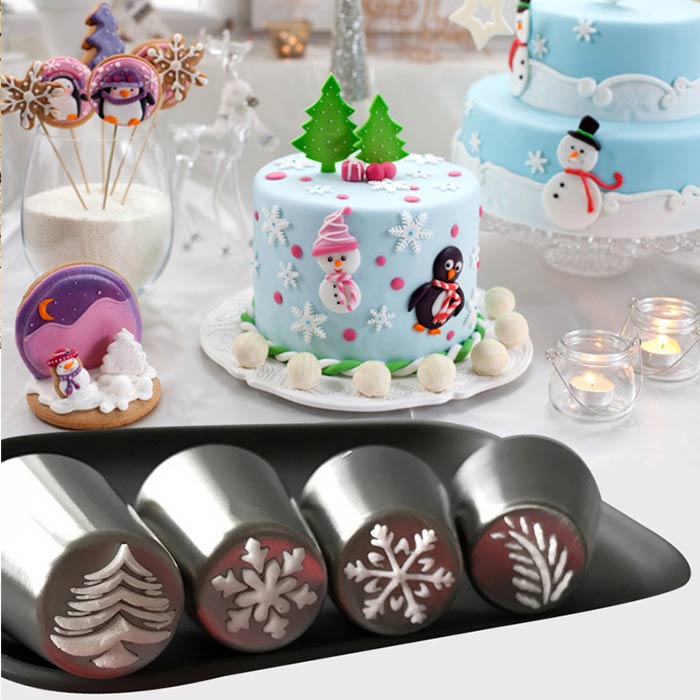 ChristmasNozzles, egy készlet sütemények és egyéb desszertek ünnepi díszítéséhez - Image 7