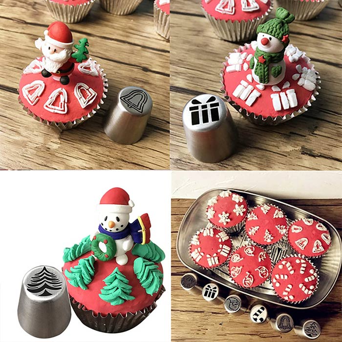 ChristmasNozzles, egy készlet sütemények és egyéb desszertek ünnepi díszítéséhez - Image 8