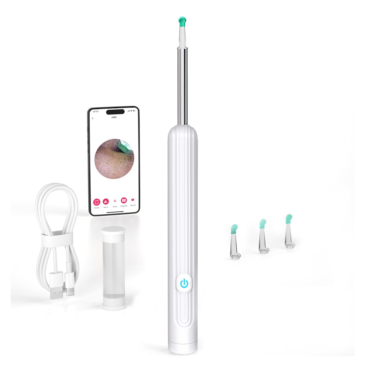 EarStick, a fülvaj tisztító segédeszköz kamerával