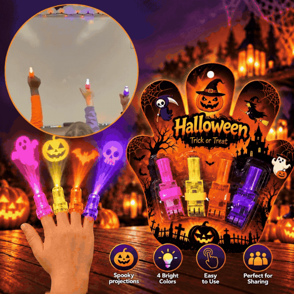 LED-es ujjprojektorok – Halloween, FingerLights - Image 1