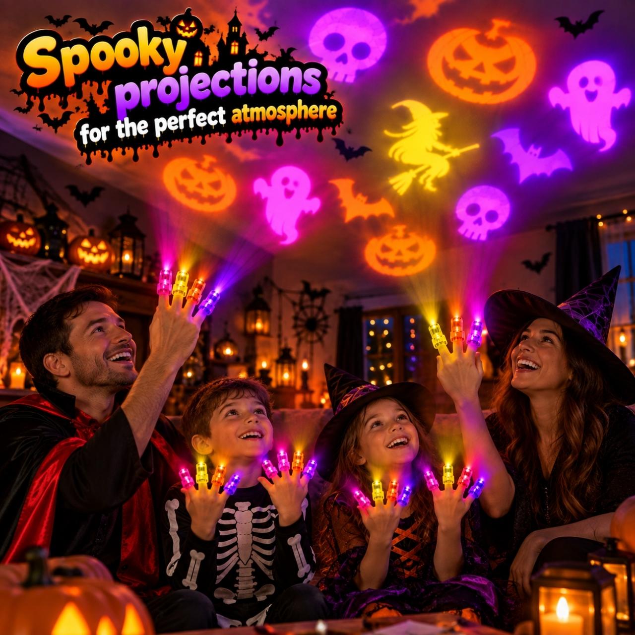 LED-es ujjprojektorok – Halloween, FingerLights - Image 3