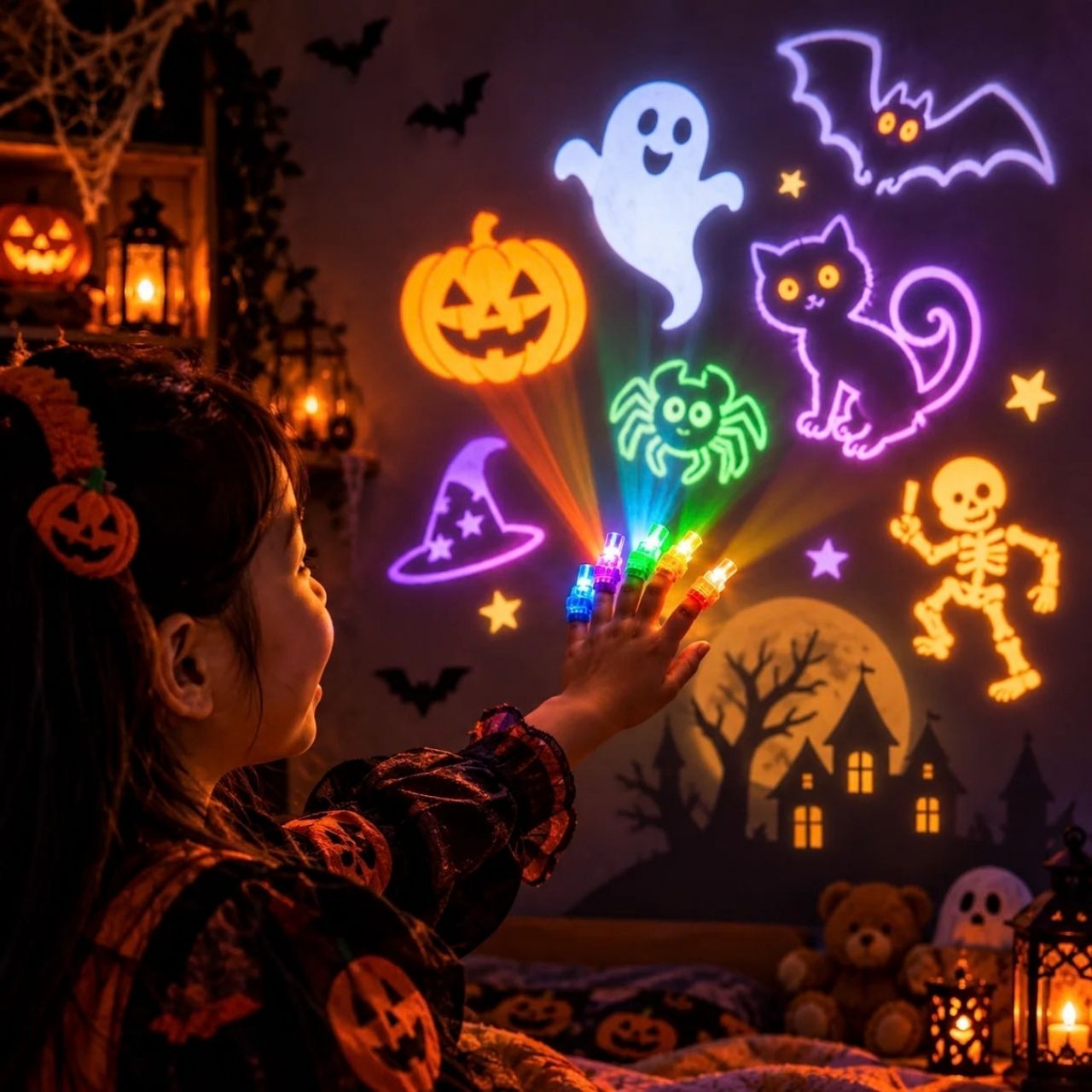 LED-es ujjprojektorok – Halloween, FingerLights - Image 7