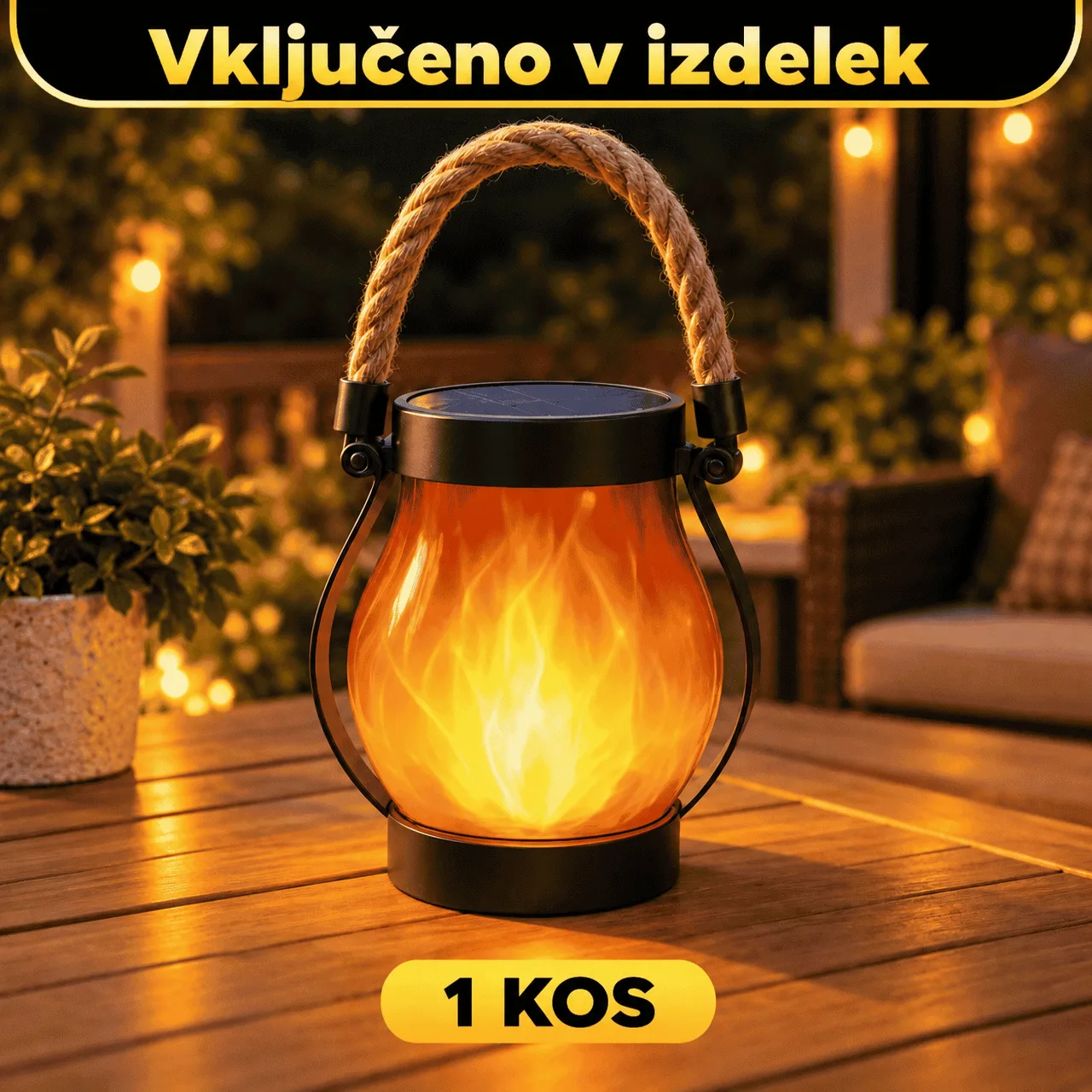 Flamy napelemes lámpás lánghatással - Image 2