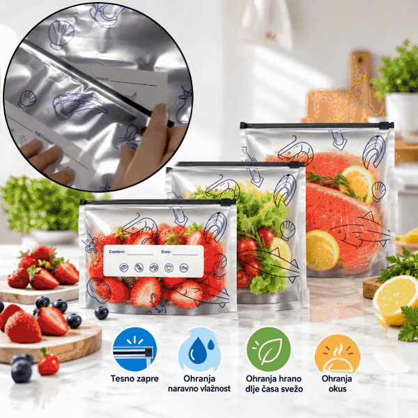 Élelmiszertároló tasakok (15+15 INGYENES), FreshBags