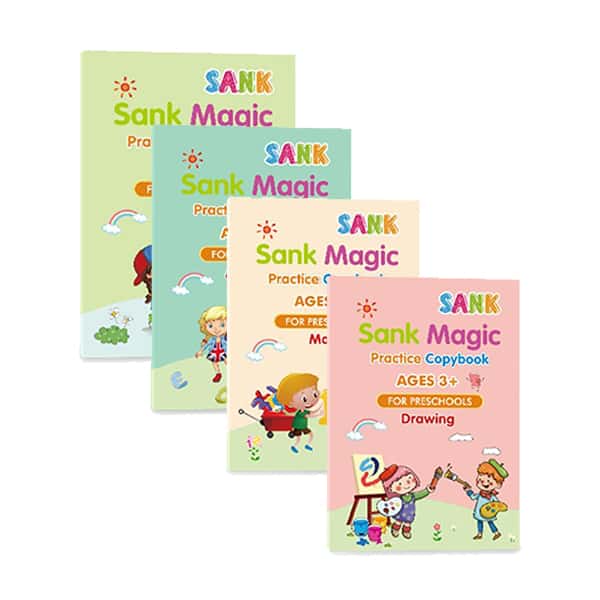 KidBook – 4 munkafüzet eltűnő tintájú varázstollal - Image 1