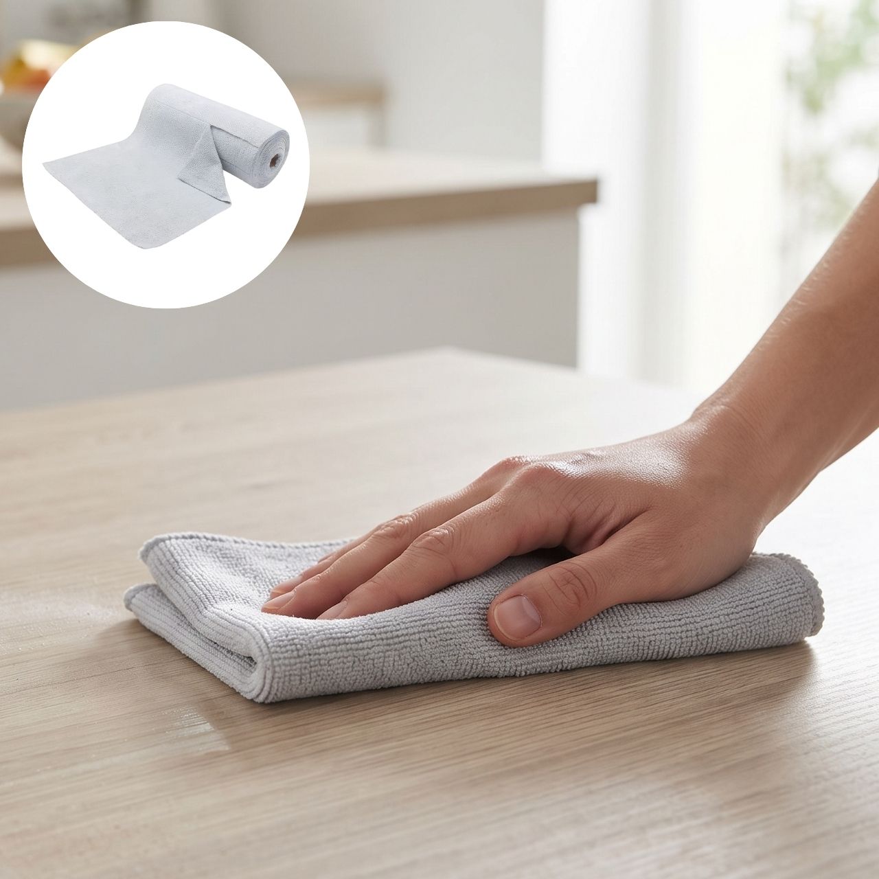 Mikroszálas törlőkendők tekercsben (30 darab), KitchRoll - Image 5