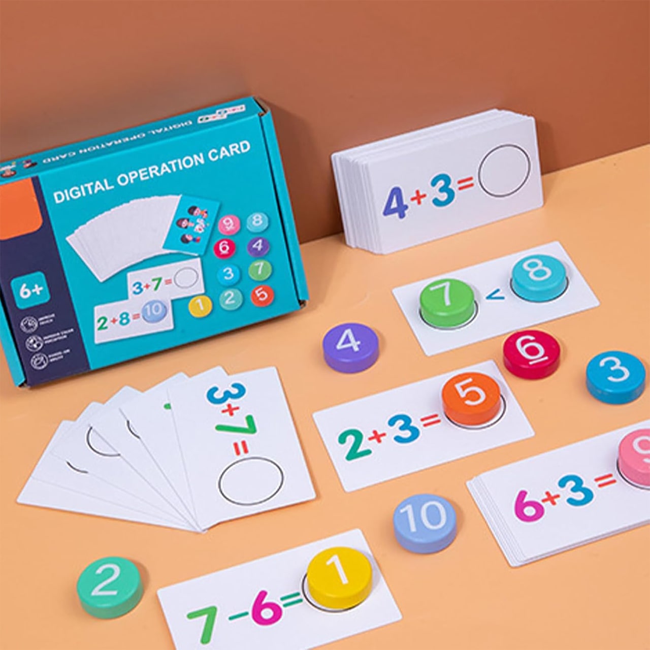 MathCards, egy oktatási játék az összeadás és kivonás tanulásához