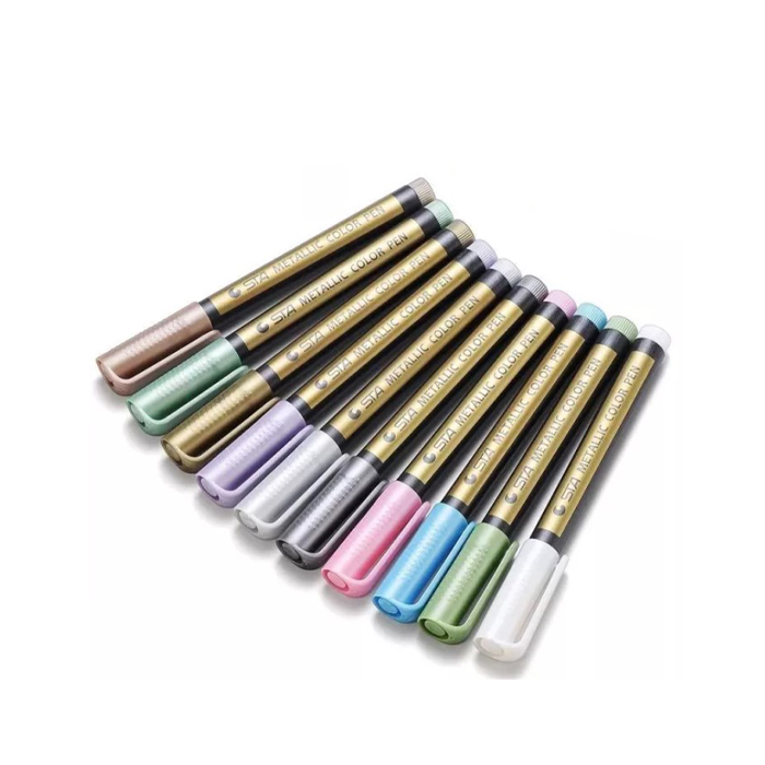 MetallicColorPen, 10 darabos filckészlet tervezéshez