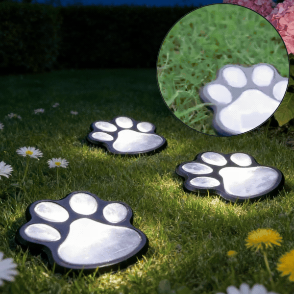 Mancs alakú napelemes LED-lámpák, Paws - Image 1