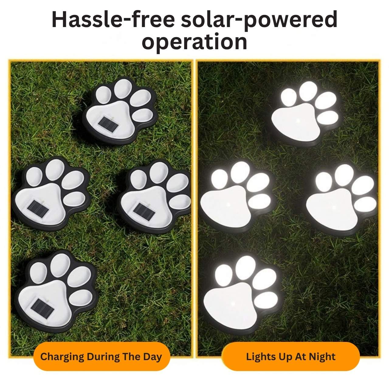Mancs alakú napelemes LED-lámpák, Paws - Image 7