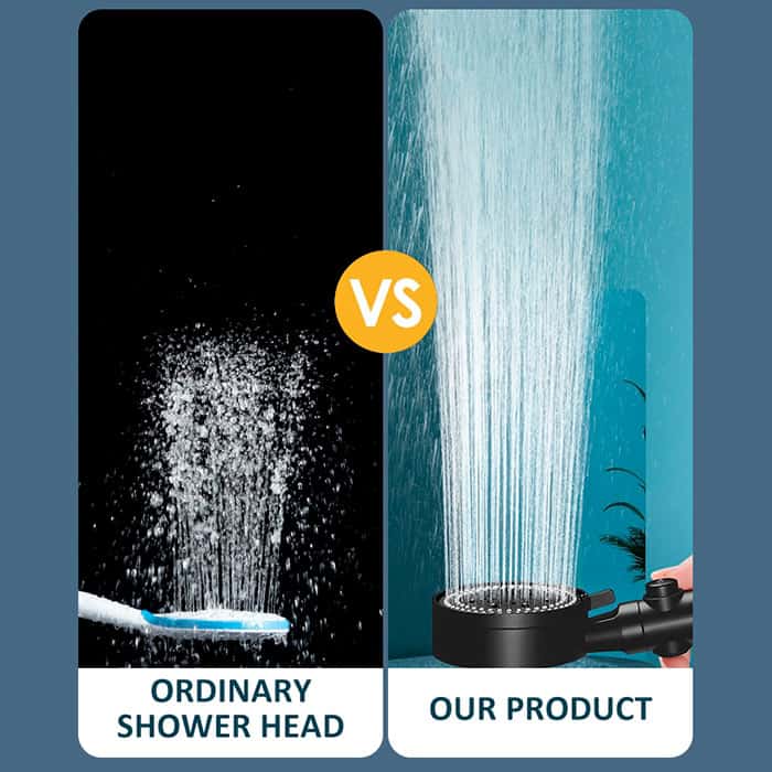 PressureShower, zuhanykar 5 tusolási móddal (zuhanyfej, zuhanycső és fogantyú) - Image 2