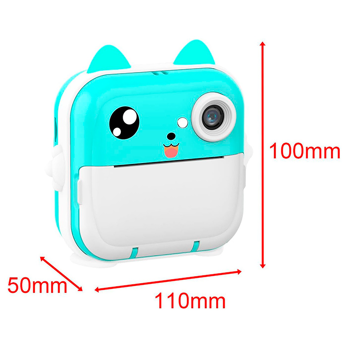 PrintBundle – nyomtatós fényképezőgép + 2 papírtekercs és Micro SD kártya - Image 2