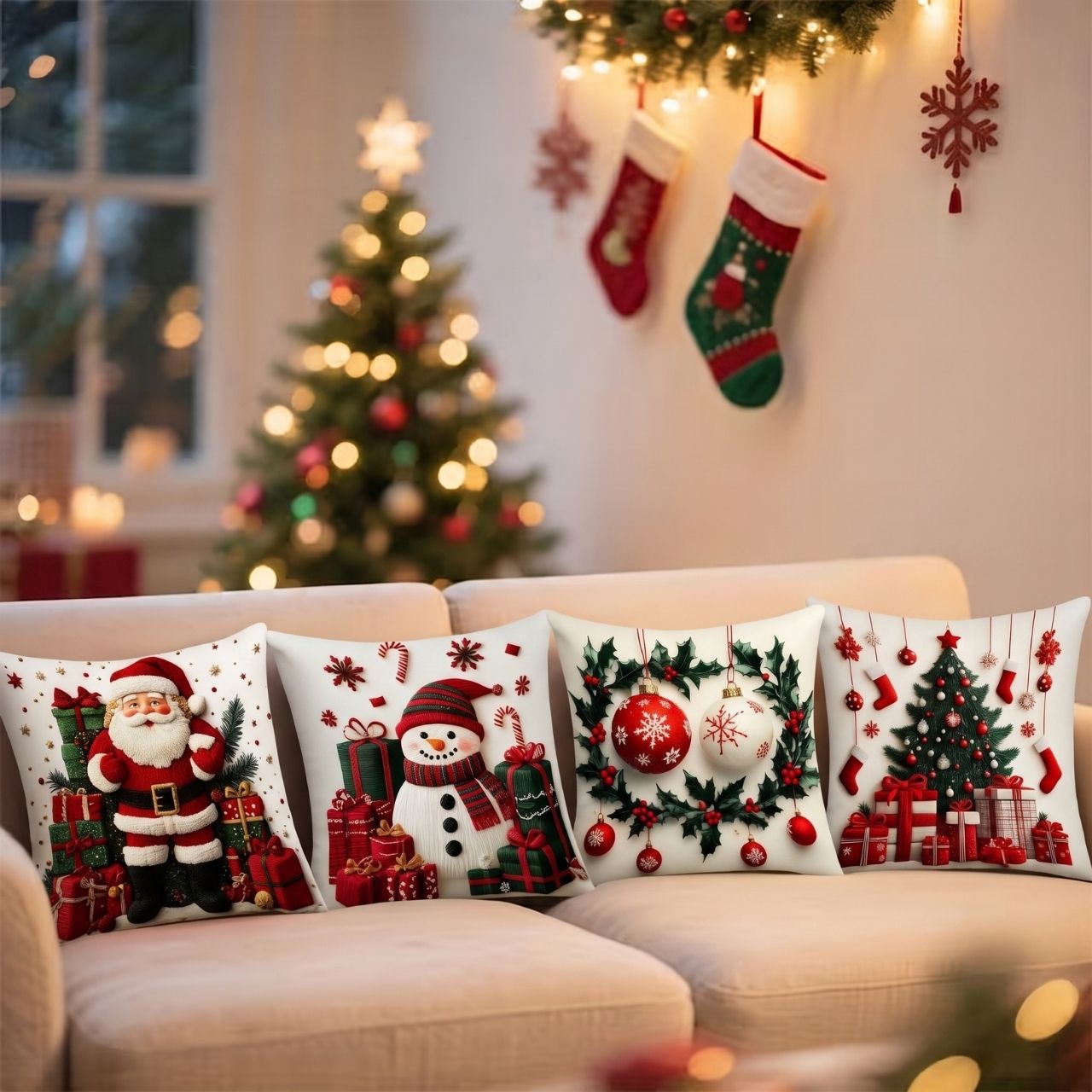 Karácsonyi párnahuzatok (4 db), RedXmass - Image 10