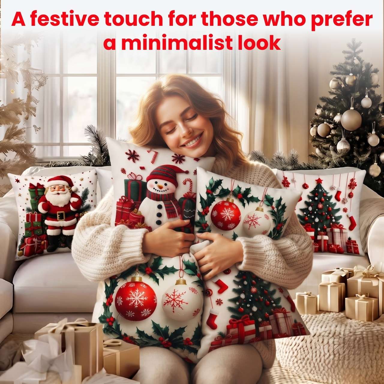 Karácsonyi párnahuzatok (4 db), RedXmass - Image 7
