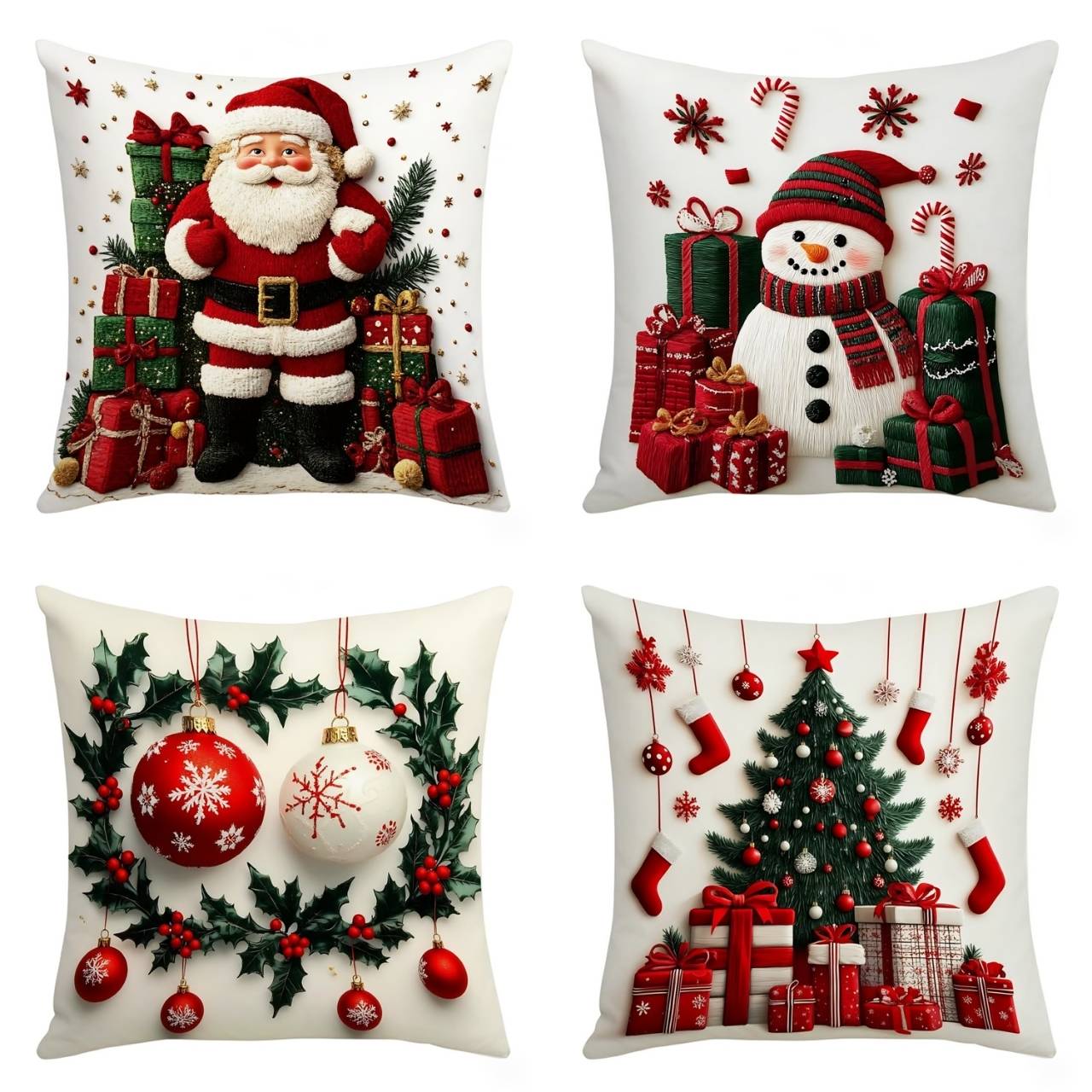 Karácsonyi párnahuzatok (4 db), RedXmass - Image 8