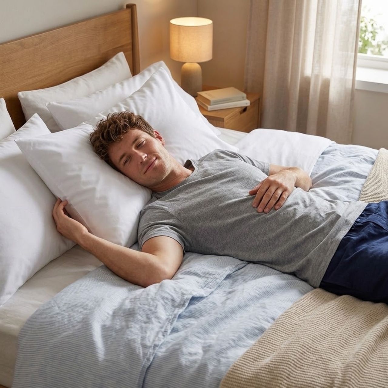 Ergonomikus párna + ingyenes pamut huzat, SetComfy - Image 6