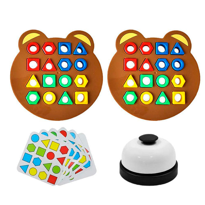 ShapeMatchingGame, egy gyermek társasjáték, ahol a gyerekek megtanulják a formákat és a színeket.