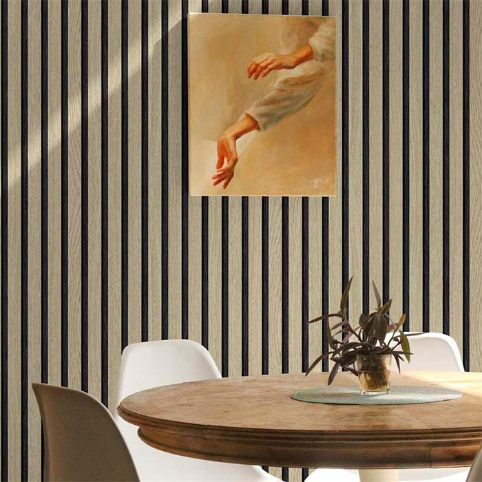SlatWall, természetes fahatású öntapadós falmatrica (300 x 45 cm) - Image 6