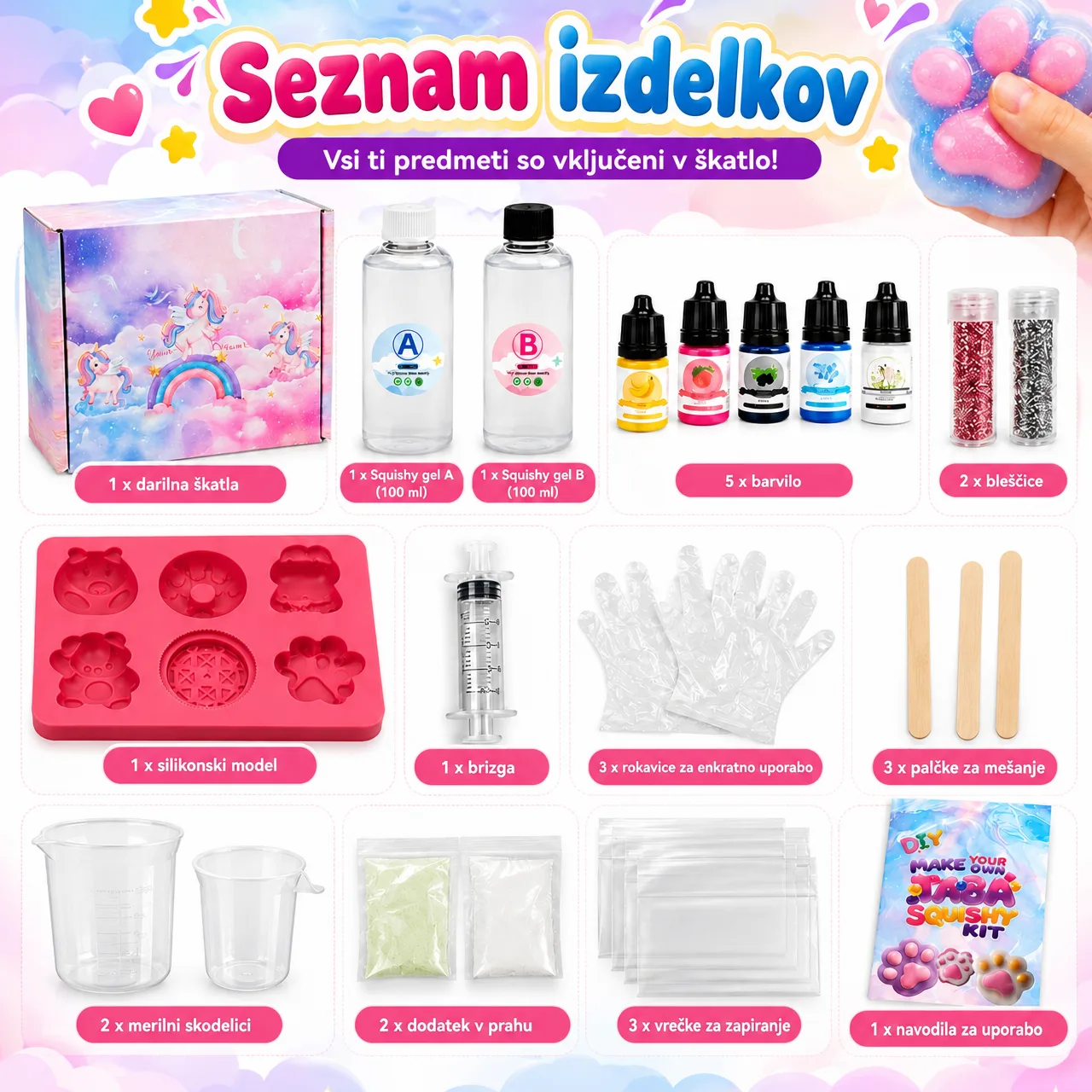 DIY figurakészítő készlet, SquishyMaker - Image 7
