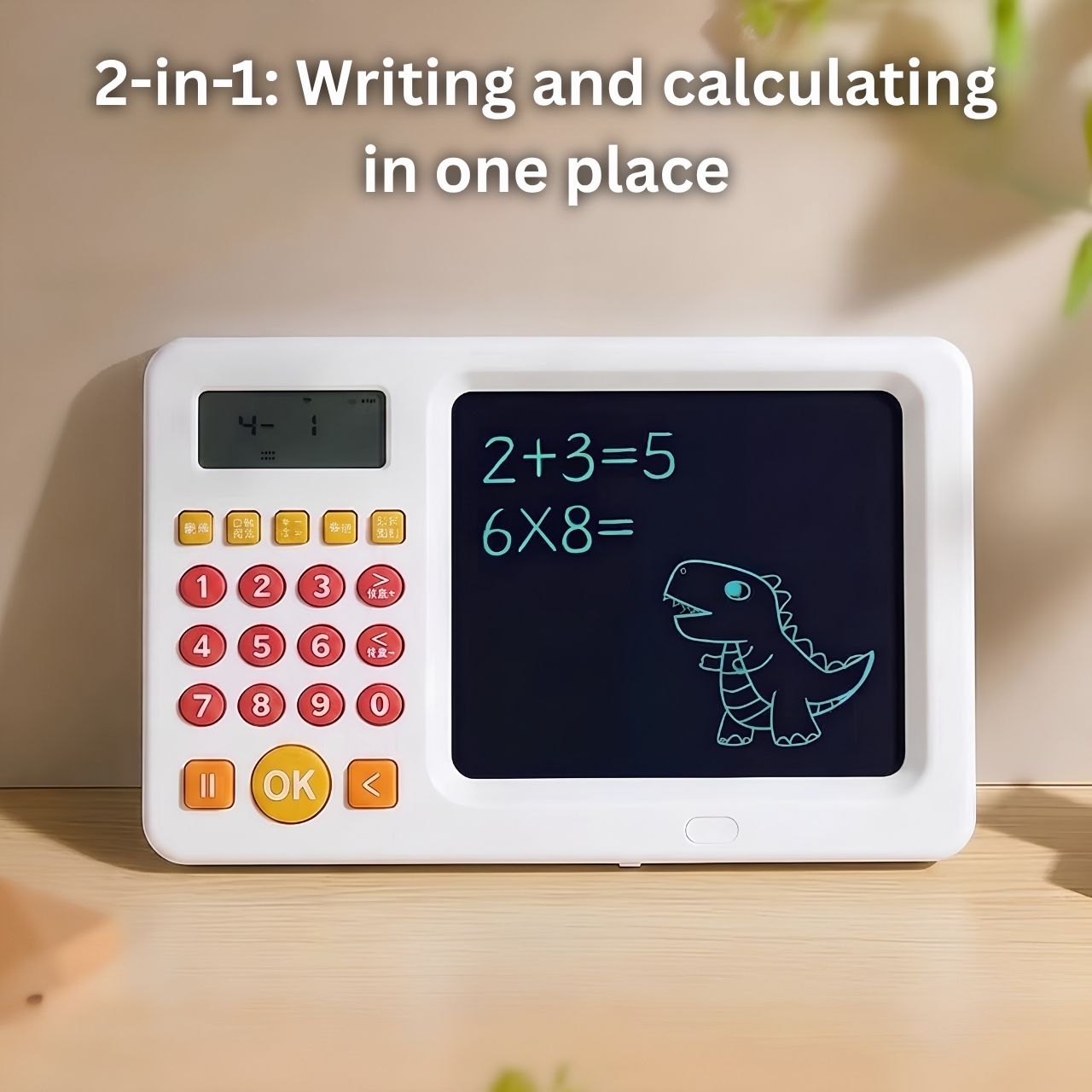 2 az 1-ben tanulótablet számológéppel gyermekeknek, TrainMath - Image 4