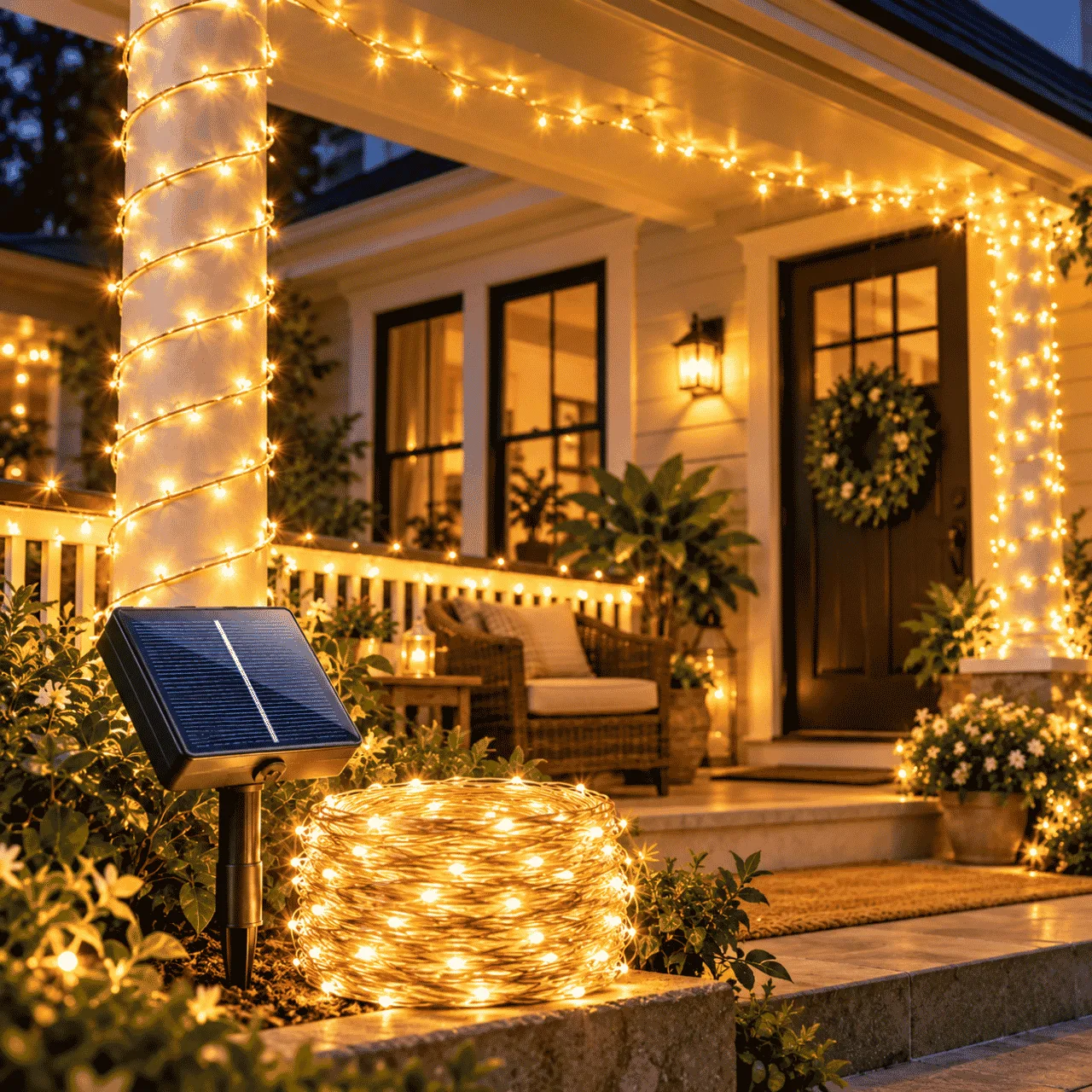 Napelemes LED fényfüzér (12 m), YardLights - Image 3