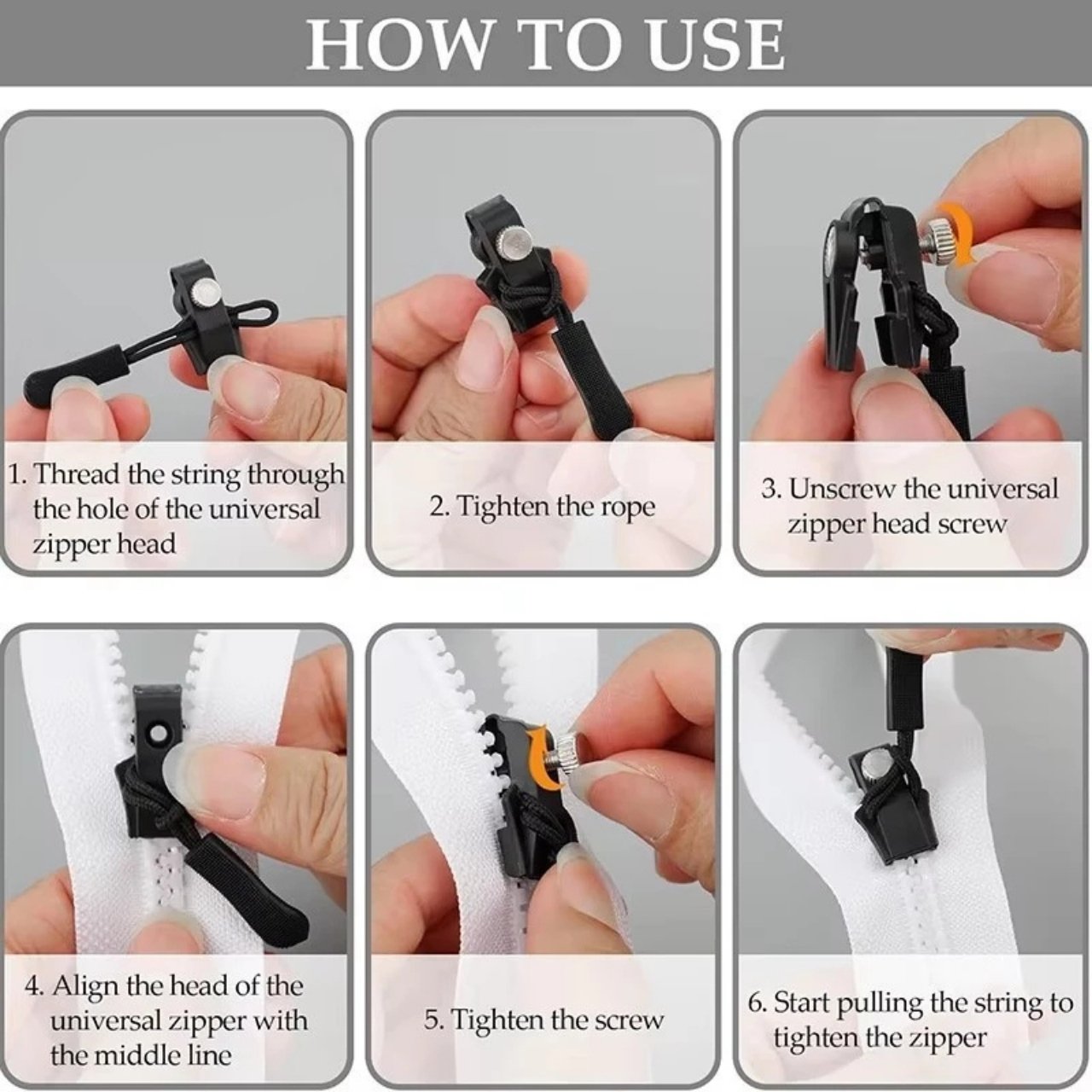 ZipFix, többcélú cipzárjavító készlet (12 darab) - Image 3